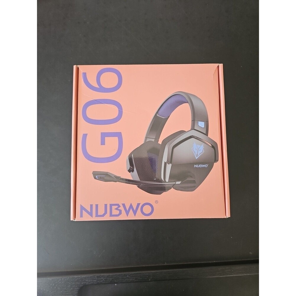 NUBWO G06-BT Wireless Gaming Headset Bluetooth 2.4GHz Boom Mic Very PERI